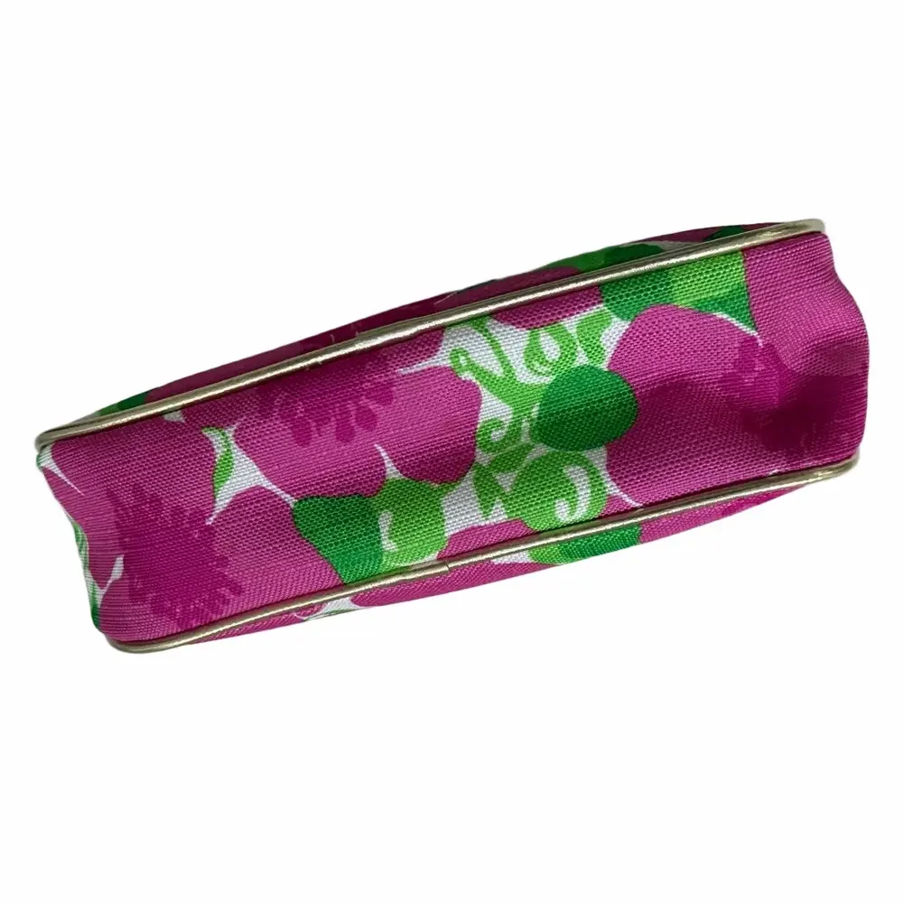 Estee Lauder Lilly Pulitzer Pink Green Makeup Bag Floral Print Collaboration New